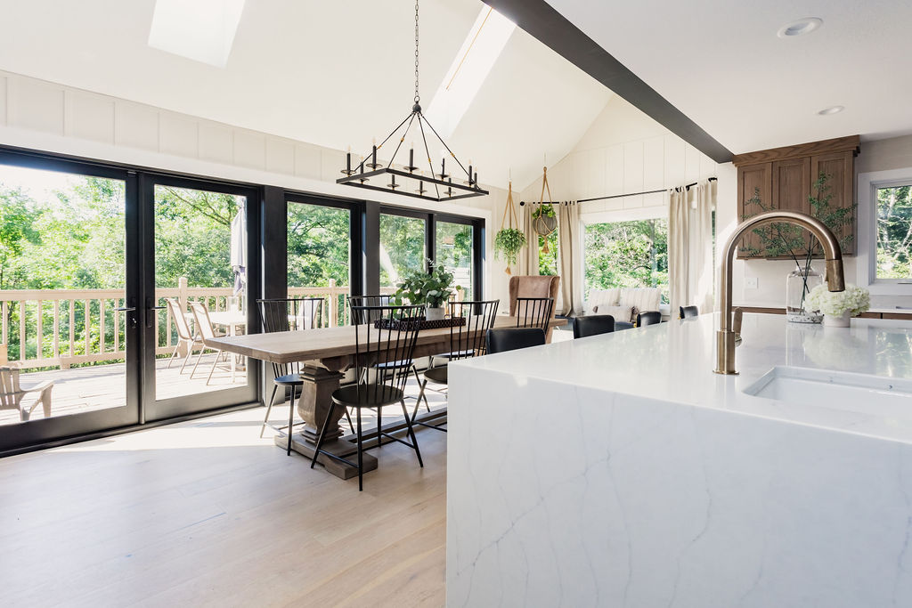 marvin windows, adorned homes, mn luxury homes, north oaks nb, Katie kurtz mn, top interior designers mn, black kitchen windows, urban floors chene, brizo kitchen faucets